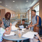 Five college students in a study group