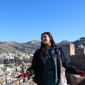 A young student in Granada Spain